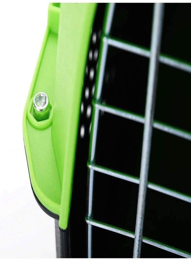 Pups&Pets Pet Travel Carrier Dog Cat Rabbit Basket Plastic Handle Hinged Door Folding Collapsible Transport Box Crate Cage Size 19.5 x 13 x 12.5 Inch for Puppy Cats (1 Pcs Pack) - Image 4